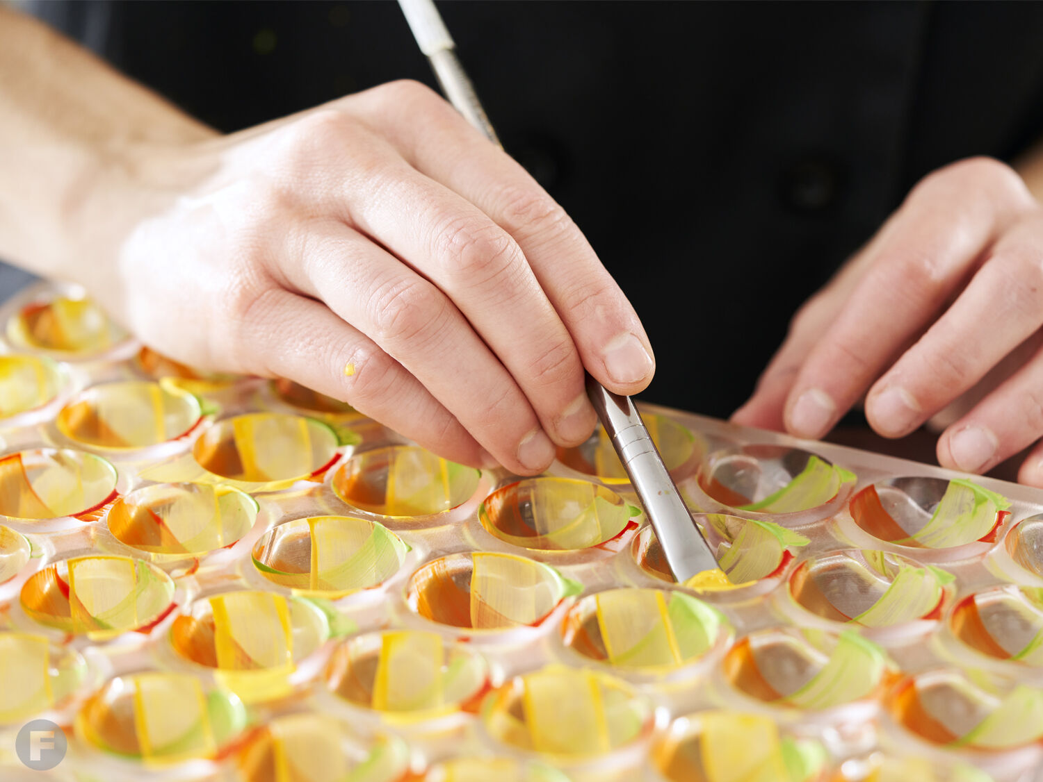 Bijoux Handcrafted Chocolates handpainting